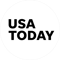 USA today logo in a white circle