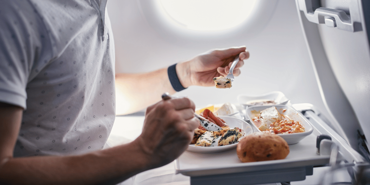 Airplane meals