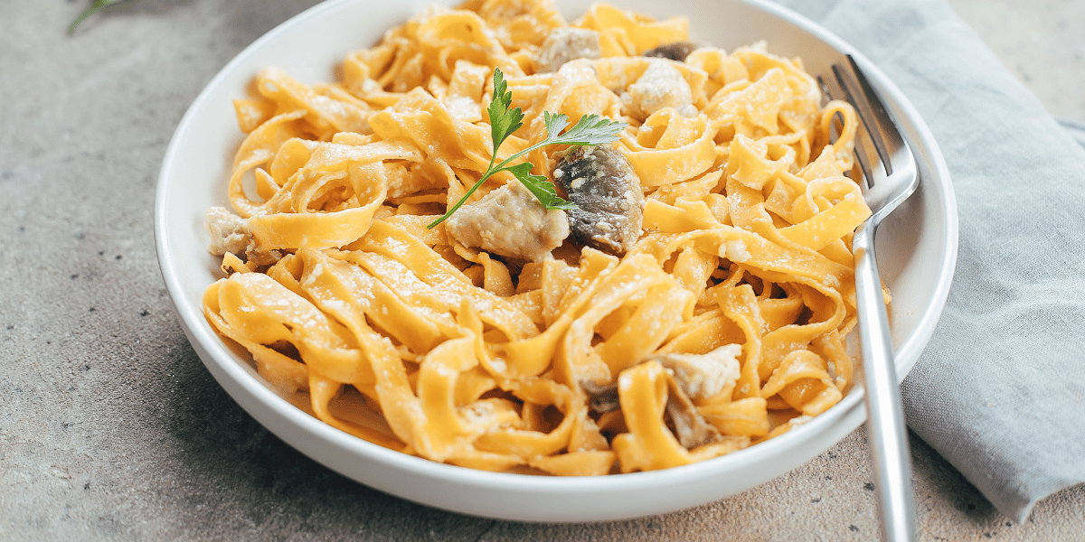 Leek & Trout Tagliatelle with Lemon Pangrattato
