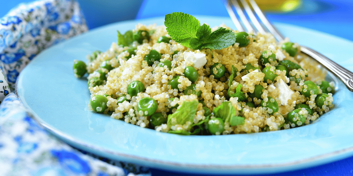 Green pea summer quinoa